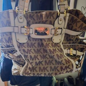 Michael Kors Brown Monogram Tote Bag